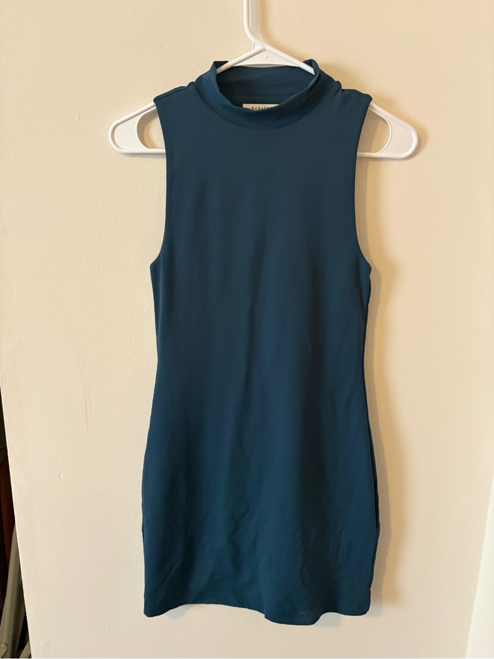 Aritizia Babaton Blue Mockneck Dress